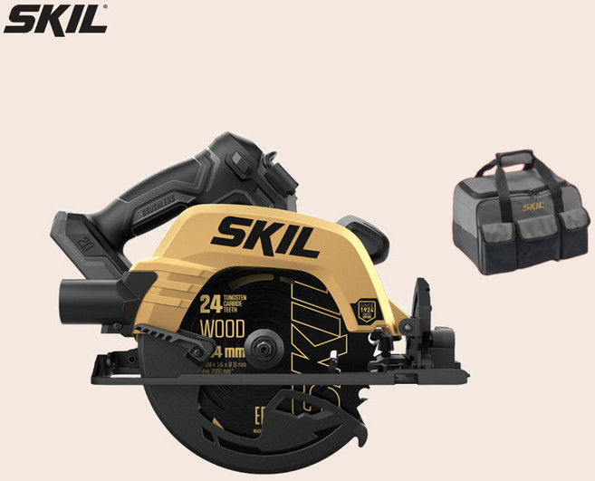 스킬 SKIL 원형톱 골드에디션 배터리 미포함 베어툴 20V 184mm CR5440SE00, 1개