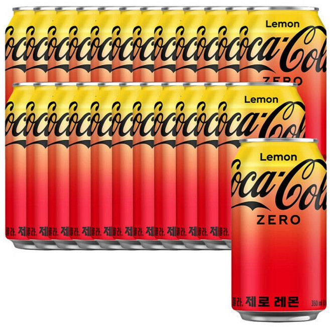 코카콜라제로 레몬 350ml 24캔 (1박스)