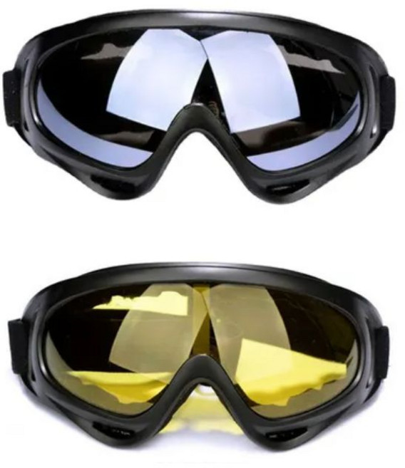 키미블랑 가벼운 방풍 고글, 그레이옐로우, 1개