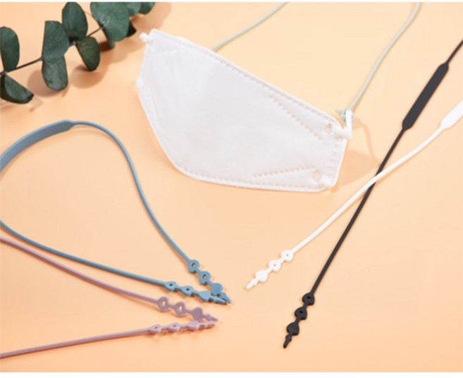 라운드 실리콘마스크스트랩 마스크목걸이(국내제작), 블랙, 1개, 1개입