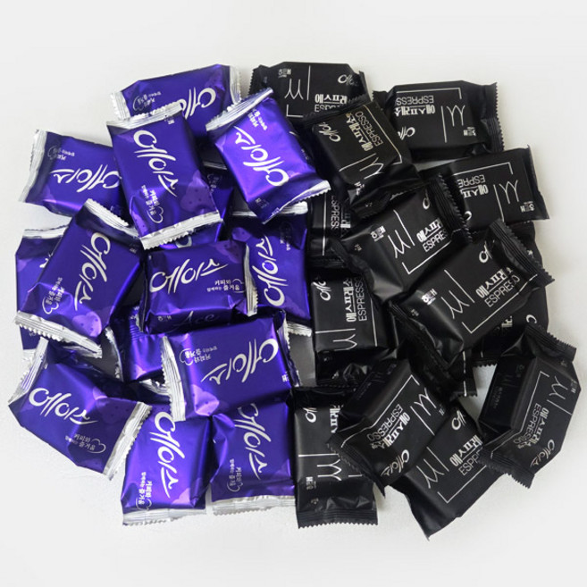 해태 에이스+에이스 씬 에스프레소맛 혼합 대용량 사무실 커피 간식, 80개, 30g