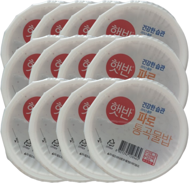 햇반 라이스플랜 파로통곡물밥 190G 12입