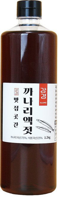 강경 국산 까나리액젓 원액, 1.2kg, 1개