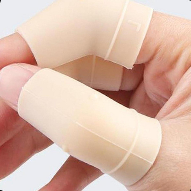 실리콘 손가락 보호대 관절지지 마디 압박밴드 미끄럼방지 지지대 핑거밴드, 상세페이지 참조, 1개