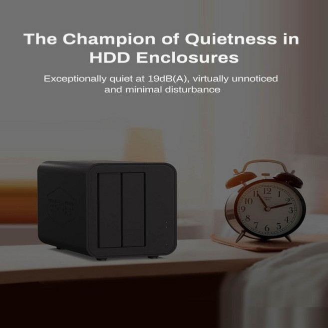 프로모션 테라마스터 D5-300 USB3.0 (5Gbps) 타입 C 5베이 외장 하드 드라이브 인클로저 RAID 지원 (디스크, 01 없음