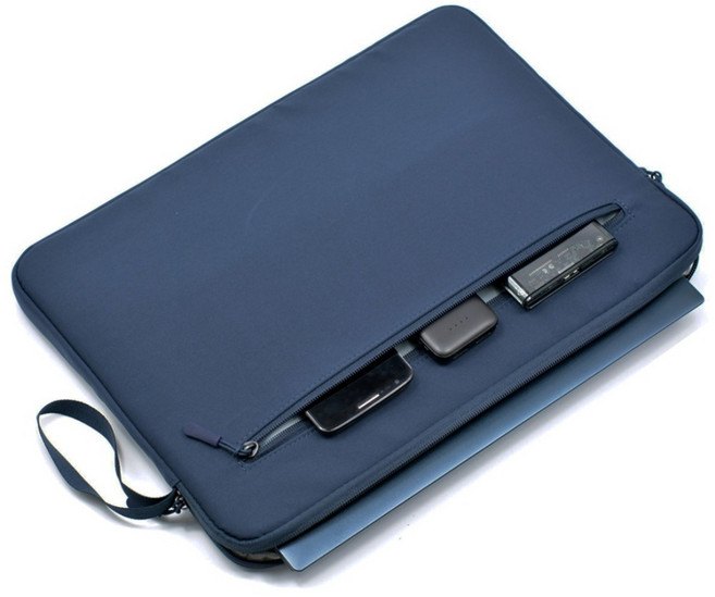 구즈파크 맥북 그램 삼성 갤럭시북 노트북 파우치 가방 13 15 15.6인치, 네이비, 1개