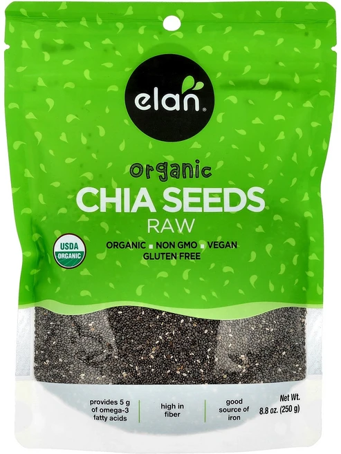Elan 유기농 치아씨 무가공 250g(8.8온스), 1, 250g - 쿠팡