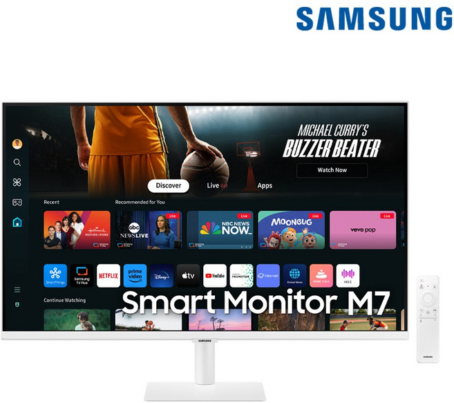 삼성전자 스마트 M7 S32DM701 32인치(80.0cm) 4K UHD 스마트TV 모니터, 80cm