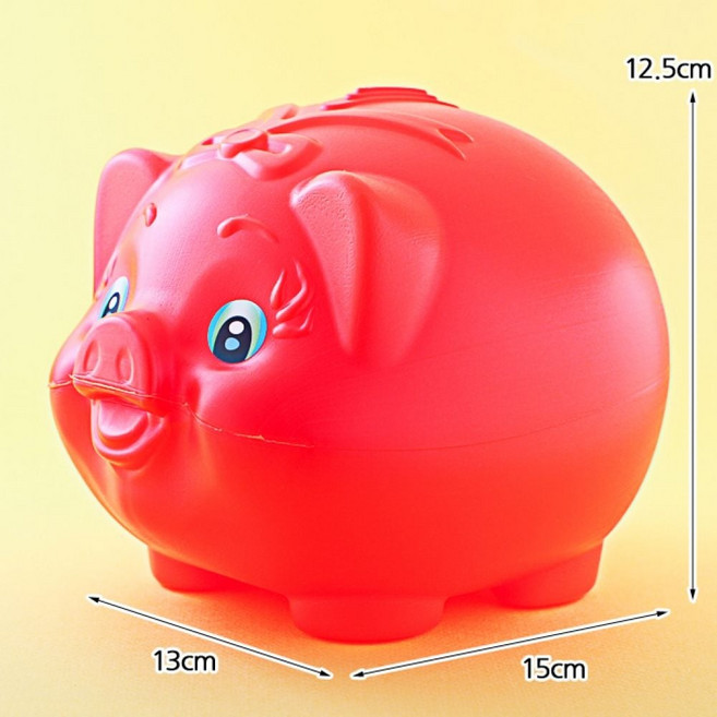 돼지저금통 빨강 대형 1EA