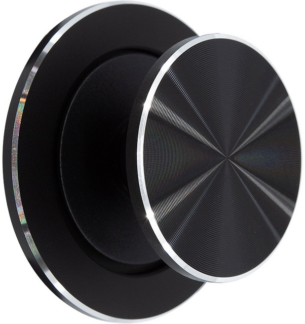 5세컨즈 맥마운트 앤 톡 맥세이프 호환 그립 스마트 톡 자석 디스크 거치대 홀더, 팬텀 블랙, 1개