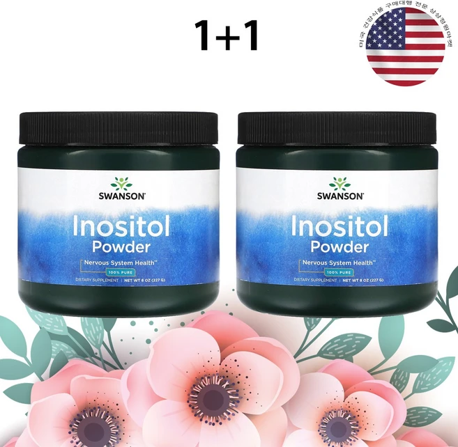 스완슨 이노시톨 파우더 6000mg 227g x 2병, 2개 - 쿠팡