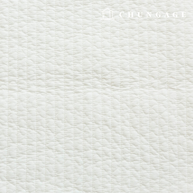 누빔원단 양면 누빔천 줄누빔 바이오 워싱 광목천 60수 피그먼트 14mm 유스 27종 반마, 02.백아이보리