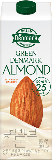 그린덴마크 아몬드, 5개, 950ml