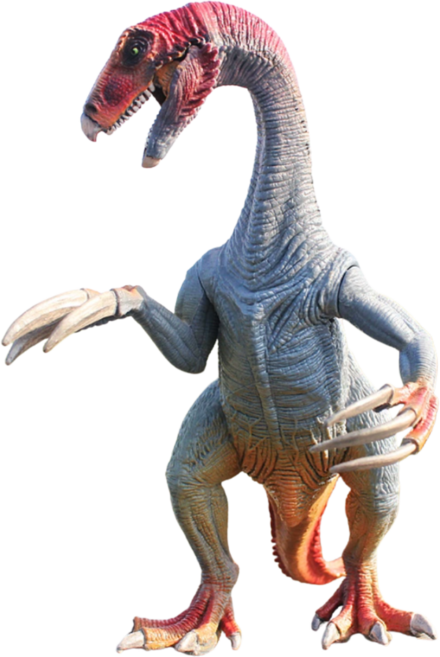 손과 관절이 꺽이는 테리지노 사우르스 공룡 피규어, 1개