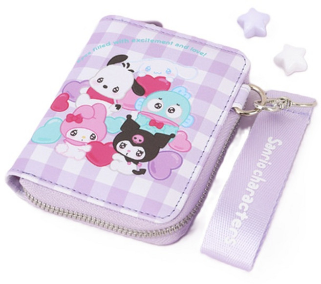 산리오 에모큥 스트랩 지갑