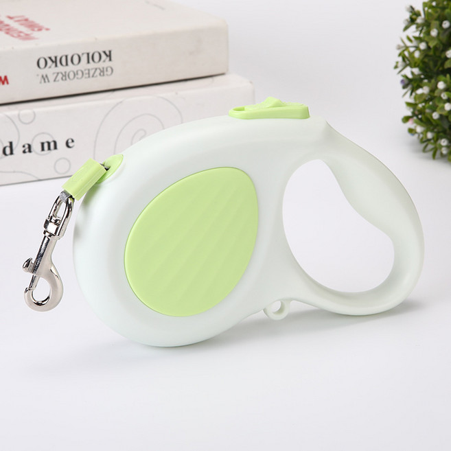 코어엑시스 강아지 자동 리드줄 산책줄 소형견 중형견 꼬임방지 원터치 애견 목줄 3m 5m, 1개, 민트 그린