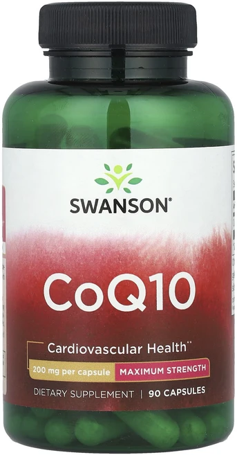 Swanson CoQ10 맥시멈 스트렝스 200mg 캡슐 90정, SwansonCoQ10맥시멈스트렝스200mg캡슐90정, 1개 - 쿠팡
