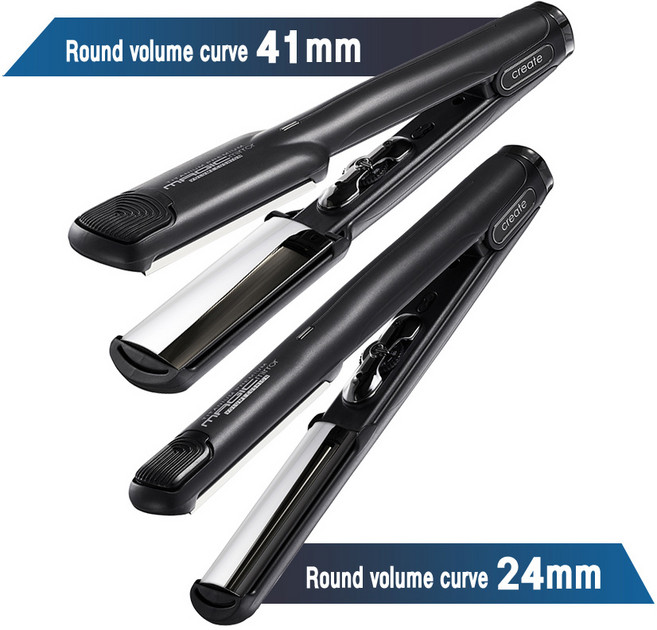 그리에이트 티타늄 매직 미러 볼륨 쿠션 매직기 24mm 41mm 전문가용 고데기 아이롱, VM 24mm