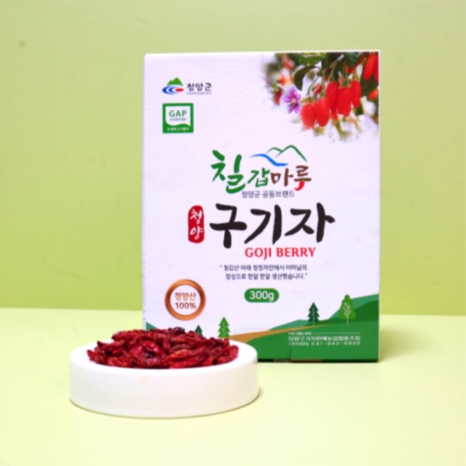 GAP 우수관리인증 국산 청양 건구기자 300g 설 명절 부모님 선물세트, 1개