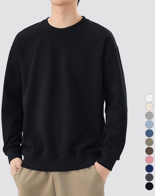 디커스텀 남녀공용 루즈핏 무지 맨투맨 14컬러 빅사이즈