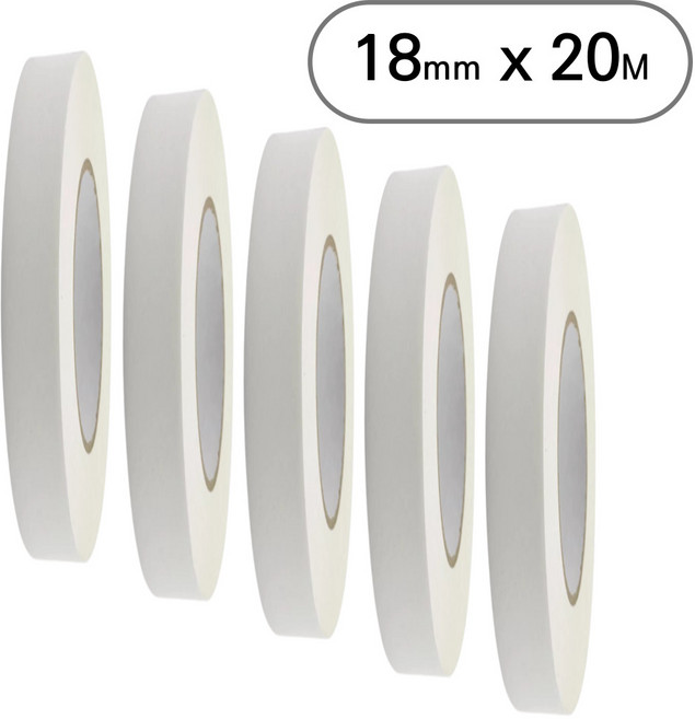 아트위브 마스킹 테이프 종이테이프 아이보리 18mm, 5개