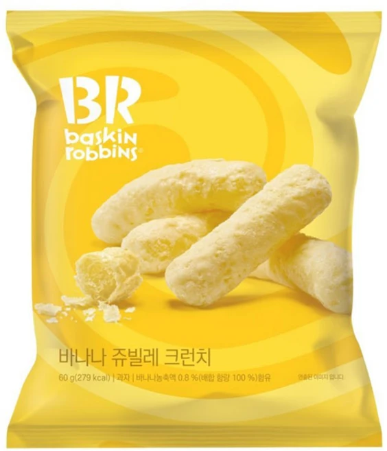 배스킨 바나나 쥬빌레 크런치, 10개, 60g - 쿠팡