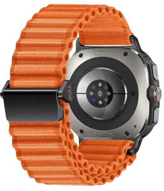 삼성 갤럭시 워치 울트라 나일론 스트랩 통기성 스포츠 교체 손목 밴드 시계줄 액세서리 47mm, 01 orange, 1개