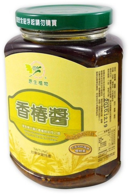 【台東原生】香椿醬 370g, 1個
