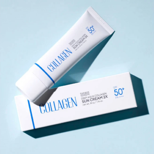텐제로 딥 아쿠아 콜라겐 선 크림 투엑스 SPF 50+ PA++++, 1개, 50g - 쿠팡