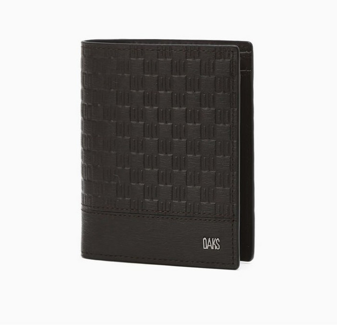 [닥스] 로고패턴 소가죽 중지갑