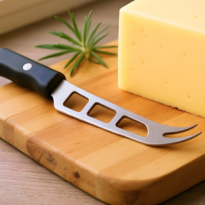 로니베이 치즈 나이프 치즈칼 치즈커터 슬라이서 컷팅기, 1개, 블랙혼합