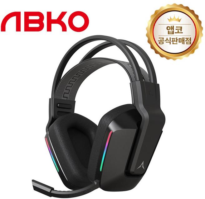 앱코 MR600 무선 Virtual 7.1 3MODE 게이밍 헤드셋 블랙, 단품, 단품