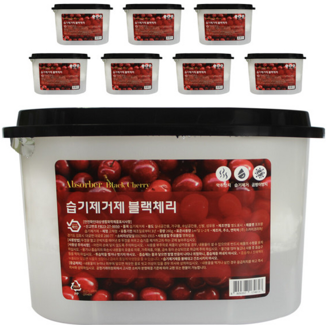 습기제거제 블랙체리향, 8개, 280g