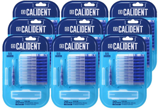 2080 칼리덴트 치간칫솔 마이크로, 0.8mm, 20개입, 9개