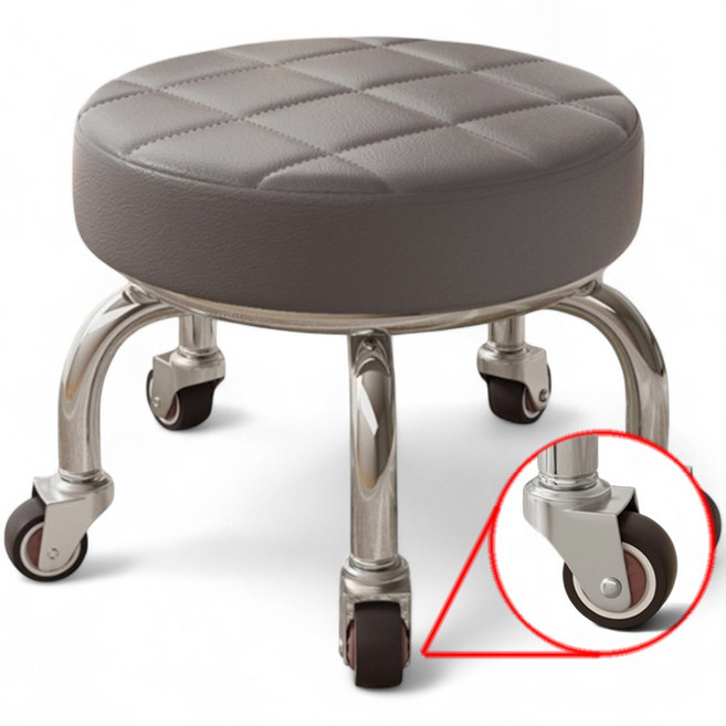 자시민 무소음 이동식 바퀴의자, 그레이