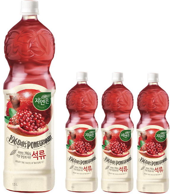 자연은 196일 석류주스 1.5L, 4개