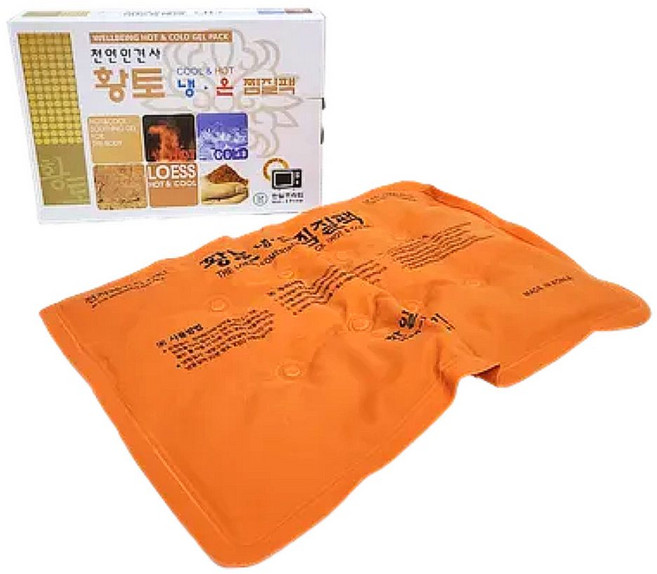 천연인견사 황토 냉온 찜질팩 한일프라임 1개