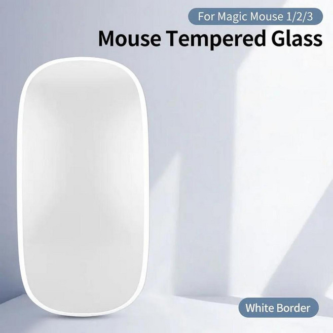 매직 마우스용 보호 커버 내마모성 프로스트 강화 필름 마우스 세대와 호환, 1개, 22. White border