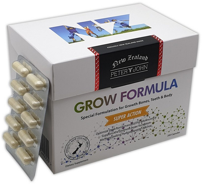뉴질랜드 배송 Peter&John Grow Formula - MCHA 200capsule 1Pack, 200정, 1개