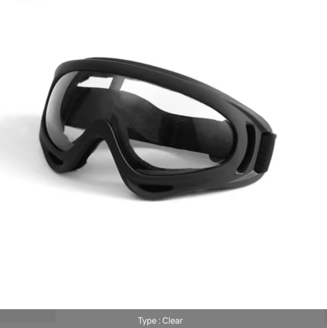 보안경 고글 UV차단 작업용 보호안경 공업용 고글 산업용 고글, 투명, 1개