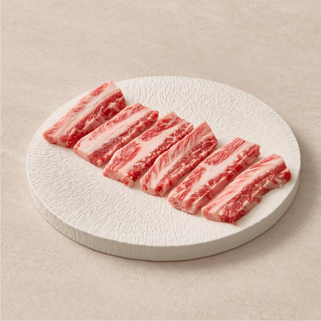 카우홀릭 투쁠 본갈비살 늑간살 갈비살 구이용 투뿔 1++, 1개, 200g