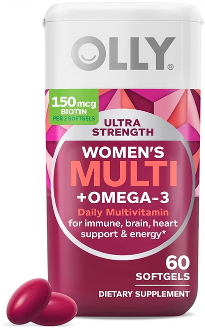 올리 OLLY - 울트라 여성용 멀티비타민 + 오메가3, 1개 - 쿠팡
