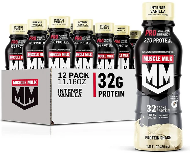 머슬밀크 프로틴쉐이크 330ml 12개입 1팩 바닐라 Muscle Milk Pro Advanced Nutrition Protein Shake Intense Vanilla 11., 1개 - 쿠팡