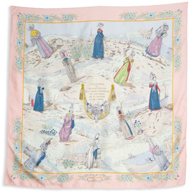 에르메스 중고 X Z. 폴스 1991 스카프