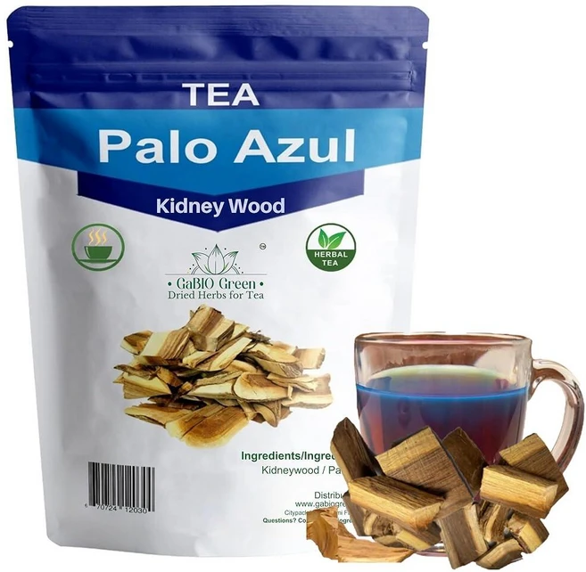 Palo azul 키드니 우드 (2.1온스/59.5g) 블루 스틱 허브 티 바크 팔로 아줄 차 재밀봉 가능한 백 (59.5g(2.1온스), 1개 - 쿠팡