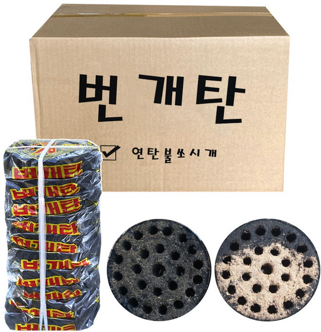 번개탄 착화탄 금강탄 숯불 착화용, 240g, 60개