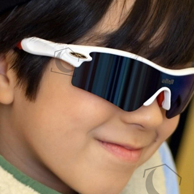 새턴 화이트 레드 고글 주니어축구고글, 블루렌즈