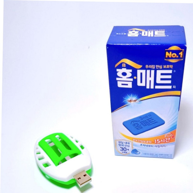USB훈증기+홈매트리필30p 캠핑 모기 야외용 모기퇴치, 본상품