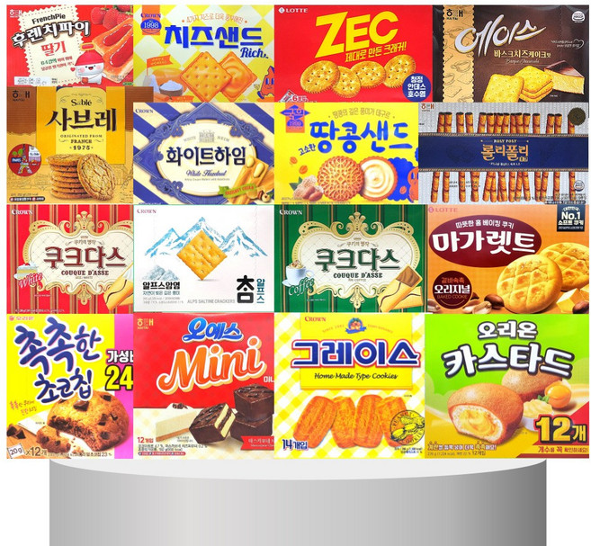 [ 판다네 마켓 ] 과자 16종-H세트 학원 선물 종합 사무실 탕비실 스낵 간식 행사 파티 어린이 세미나 펜트리 다과, 1개, 상품상세페이지 참조