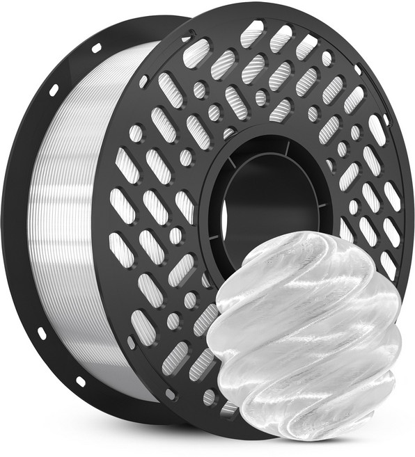 CaiLab PETG 3D 프린터 필라멘트 1.75mm 1kg 고인성 친환경 소재 | 뱀부랩 3D 프린터(P1S P2S A1등) 호환, 투명, PETG 1KG